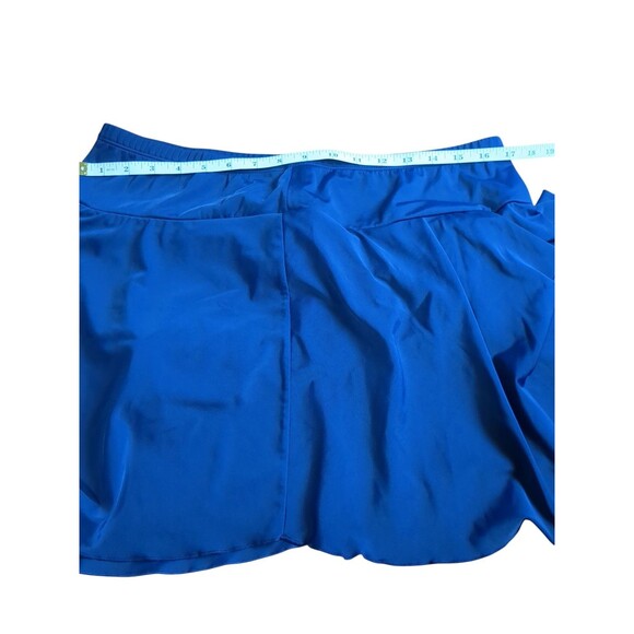 Lands End Blue Swim Skirt With Aycru . No Tag. Size 16  Wore Maybe Twice - Picture 3 of 5